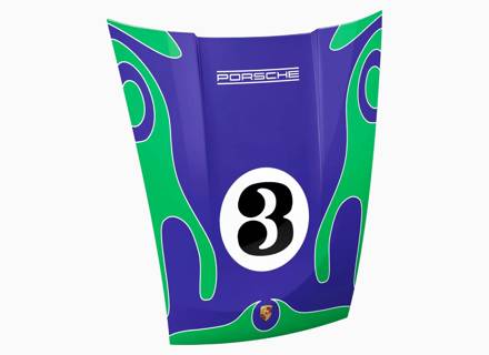 911 Bonnet Wall Art - Martini Racing Psychedelic