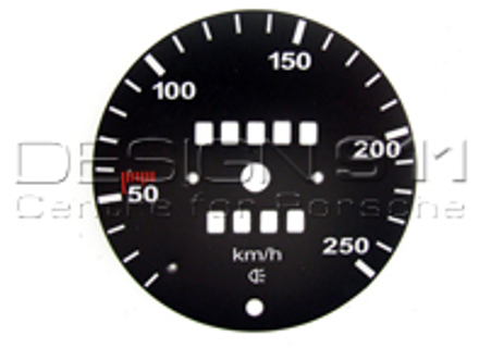 Speedo Scale for Conversion from miles to km/h (250 KM/H)for Porsche 911 69-74 (250KM/H) - 91164150100, 911886-02
