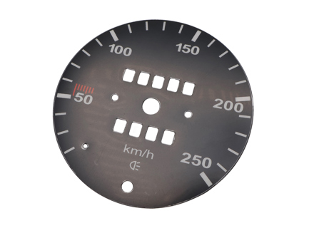Tachoskala zur Umrechnung von Meilen auf km/h (250 KM/H) für Porsche 911 69-74 (250 KM/H) - 91164150100, 911886-02