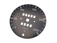 Speedo Scale for Conversion from miles to km/h (250 KM/H)for Porsche 911 69-74 (250KM/H) - 91164150100, 911886-02