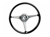 Volante nero da 420 mm senza pulsante del clacson. Porsche 356B / 356C - 64434708405 - 1645500600