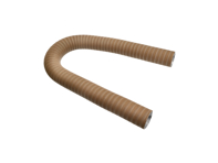 Blower hose. Porsche 911 1975-83 Brown paper / aluminium - 91121152200, 1623500280, 91121152201 - 1623500280