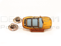 徽章“Porsche 993 Targa - Sportfahrschule”橙色 徽章“Porsche 993 Targa - Sportfahrschule”橙色