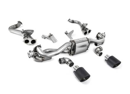 Milltek Sports Exhaust System With GPF/OPF Bypass, Carbon JET-115 Tailpipes. Porsche 718 Boxster / Cayman 2020>> - 982251053E, 982251053K, 982251053F, 982251053H, 982251053D, 982251053G, 982254351B, 982254351L, 982254351AA, 982254351P, 982254351R, 982254350B, 982254350L, 982254350AA, 982254350P, 982254350R - SSXPO188