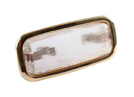 Interior Lamp / Light with Brass Frame. Porsche 911 / 964 / 993 / 356C Coupe Models - 90163210128, 90163210129 - 1695700900