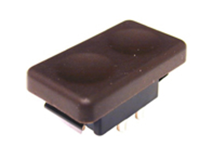 Window switch, Brown. Porsche 924 / 944 - 47795962201C, 47795962289S - URO-002894, URO-002895