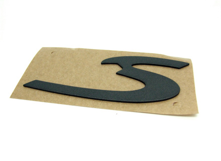 S - Stemma con ritaglio, Grigio. Porsche 993 C4S - 99355924300D04, 993.559.243.00.D04