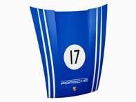 911 Bonnet Wall Art - Racing (Blue Background) 911 Bonnet Wall Art - Racing (Blue Background)