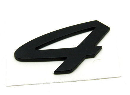 4 - Distintivo nero. Porsche 964/993 - 9645592410070C, 964.559.241.00.70C, 96455924100, 964.559.241.00