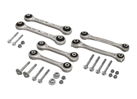 Bracci di controllo SET DI 6 e bulloni posteriori, superiori. Porsche 991 / 992 Carrera / 992 Turbo - 9P1505237B, 99133106104, 9P1501529A, 9P1505397A