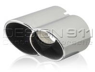 Exhaust Tail Pipes 4 Tube. Porsche 996 C4S - 99611198103, 99611198203