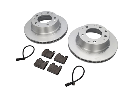 Pastiglie freno POSTERIORI e pacchetto disco freno. Porsche 911 3.2L 1984-89 - 91135295006, 91135295007