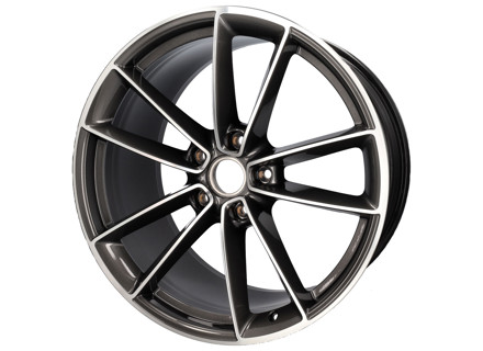 Rear 21' Carrera Classic Alloy wheel, in Titanium. Porsche 992.1 Carrera - 992601025HOC6, 992601025JOC6, 992601025BCOC6