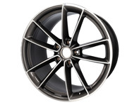 Rear 21' Carrera Classic Alloy wheel, in Titanium. Porsche 992.1 Carrera - 992601025HOC6, 992601025JOC6, 992601025BCOC6