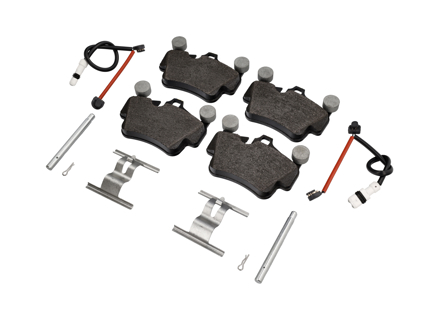 FRONT Brake pads, sensors, pin kit Porsche Boxster 987 / Cayman - 99735193905, 95535296000, 99761275900, 99761275600, 99735193906ATE