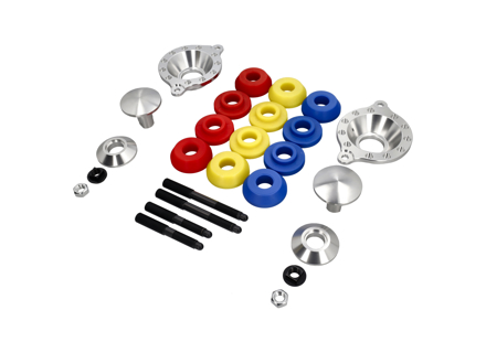 Engine motor mounts adjustable semi-solid SET OF 2. Porsche 964/993/986/996/987/997 - 993375049, 99337504908, 96437504381, 99337504909, 96537504900, 96537505000, 99637504991, 99737504908, 99737504907, 997375049, 996375049 - M18