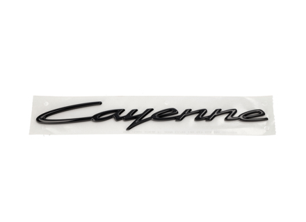 Cayenne badge High Gloss Black. Porsche 9YB Cayenne - 9Y0853670041