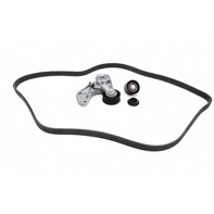 Antriebsriemen mit Spanndämpfer und Umlenkrolle. Porsche 955 / 957 / Cayenne V6 - 95510229900, 95510236101, 95510236100, 95510227600, 95510293300