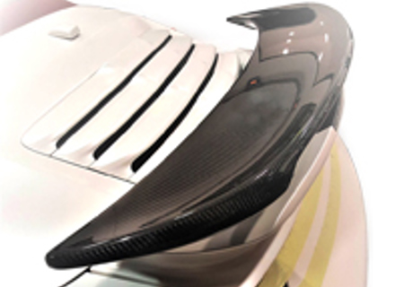 Rear spoiler / wing, carbon fibre. Porsche 991 Turbo - 99150423105GRV, 99150432705