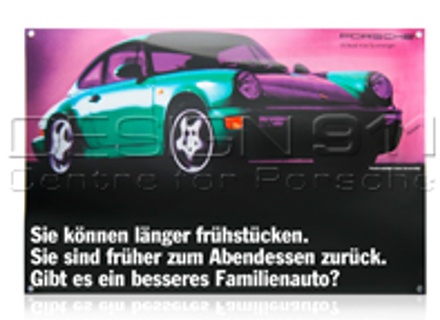Enamel Plate Porsche Classic 964 - PCG00096410