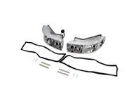 Indicatori di direzione posteriori in METALLO, riflettori cromati, SET DI 2. Porsche 911 1968-83 - 90163194100, 90163194200