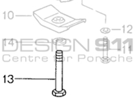 Gearbox Support Bearing Bracket Hexagon-Head Bolt Washer. Porsche 993 C4 / 993 C4S / 993 Turbo MANUAL - 90008307409