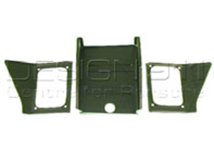 Battery box rear wall (3 piece). Porsche 356B T5 (1960-61) - 64450103200, PP114B, P114B