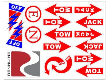 Rennline Safety Sticker and Decal Kit - E30