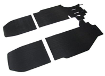 Ensemble de tapis de sol en caoutchouc, noir. Porsche 911 65-68 LHD - 90255101120, 90155101223, 90155101220, 90255101120, 90255112120, 90255112220
