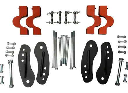 升降套件垫片组，适用于 2 英寸空气悬架。保时捷 958 卡宴 - 95834301820, 95834301800, 95835808710