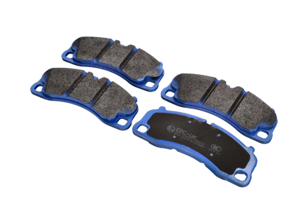 EBC 蓝色刹车片“街道和赛道”前部。保时捷 991 / 992 / 718 / Cayman GT4 - 99135194784 - DP52206NDX