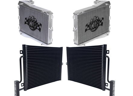 Aluminium radiatorset voor water en airconditioning. Porsche 996 / Boxster 986 / GT3 - 9975739101, 99657311100, 8MK376714291, 99610613151, 99610613181, 8MK376713791, 99610613251, 99610613282 - 8381, 7044