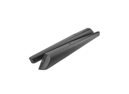 Paire de baguettes de seuil en cuir noir. Porsche 911 1969-73 - I235