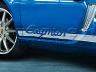 Side strips with model designation. Porsche 987C Cayman - 98704480252, 98704480253