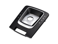 PDK Gear Surround - Black/Galvano Silver with '911' Inscription - for Porsche 991-2 Carrera & Turbo 2017-2020 - 9P1858401DRZ