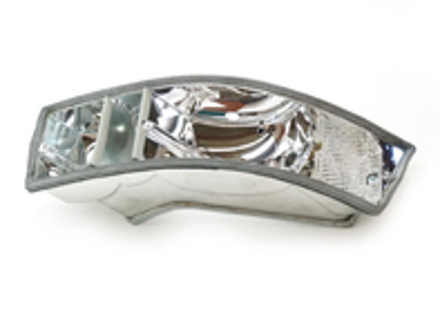 Rear indicator lamp METAL housing chrome reflectors. Porsche 911 1968-83 - 90163194100, 90163194200