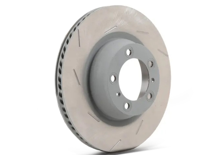 Brake disc rotor, REAR, slotted monoblock, 350x28mm. Porsche 970 Panamera 4 GTS / GTS / Turbo (OE Part No. 298615601B / 298615602B) - 97035240500, 97035240600, 298615601B, 298615602B - PRL39727, PRR39728