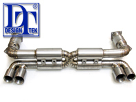 Exhaust Muffler / Silencer Titanium DesignTek for Porsche 996 Turbo - 99611102775, 99611102776, 99611198775, 99611198777 Exhaust Muffler / Silencer Titanium DesignTek for Porsche 996 Turbo - 99611102775, 99611102776, 99611198775, 99611198777