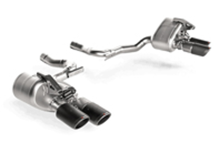 Sistema di scarico Akrapovic Slip-On Line in titanio per Porsche (971) Panamera V6 3.0ltr 2017-20 - 971253608Y, 971253607Y