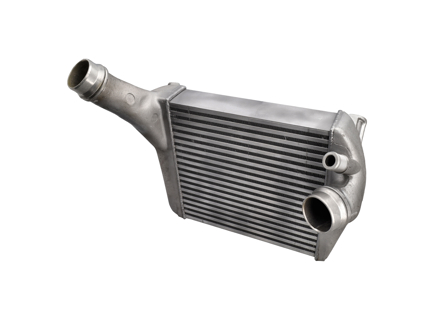 Intercooler voor de radiateur. Porsche 970.1 / 970.2 Panamera S 3.0L / Turbo 4.8L 2010-16 - 97011020961, 97011021061