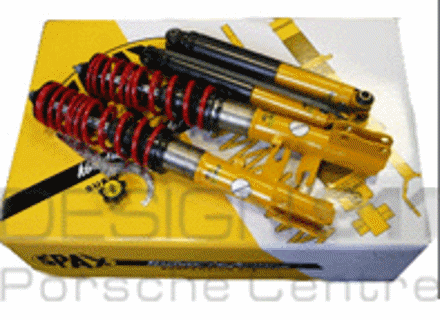 Adjustable Suspension Kit SPAX. Porsche 944 1986>> / 944S2 / 944 TURBO / 968 - 94434303117, 94434303217, 95133303205, 95133303206, 95134303105, 95134303205, 95134303112, 95134303212, 94433303204 - RSX104