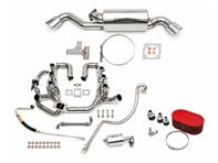 Terminali di scarico ovali doppi per pacchetto prestazioni sportive. Porsche 911 Turbo 1975-89 - 93011103806, 93021103301, 93021103304