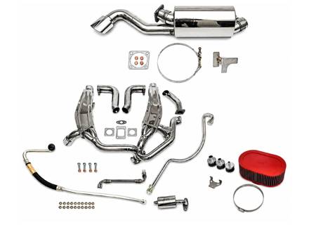 Pacchetto prestazioni sportive con terminale di scarico ovale singolo. Porsche 911 Turbo 1975-89 - 93011103806, 93021103301, 93021103304