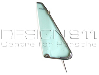 Front 1/4 window, Tinted with Chrome frame. Porsche 911 74-76 TARGA - 91154293202, 91154293102