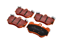 Pastiglie freno anteriori EBC GIALLE 'Fast Road'. Porsche 955 Cayenne Turbo S / 957 Cayenne Turbo S - 95535193950, 95535193951, 95535193952 - DP41905R