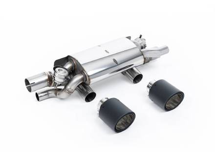 Milltek Sportuitlaat Einddemper (PSE) met GT-115 Carbon Uitlaatpijpen. Porsche 991.2 3.0LT / S / GTS 2015-19 - 9P1251053A, 9P1251053C, 9P1251053B, 9P1251053D - SSXPO202