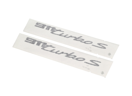 Schriftzug "911 Turbo S", für Türen. Porsche 992.1 Turbo / Turbo S MKI 2019-24 - 99204482018, 99204482018041, 9920448201824K, 9920448201884A, 99204482018V04