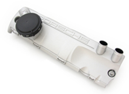 Air / Oil separator Silver cover, Cyl. 5-8 Porsche 957 Cayenne Turbo - 94810723652, 94810723552