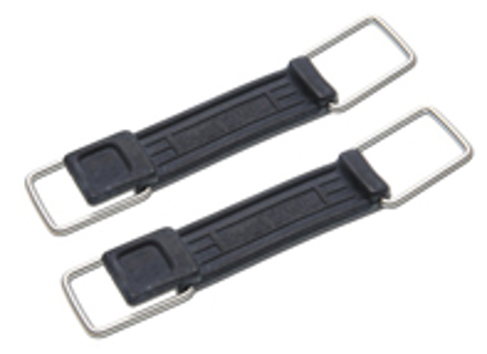 Rubber strap with metal clips for car jack, PAIR. Porsche 911 1976-89 - 91172202101 - OEM91172202101