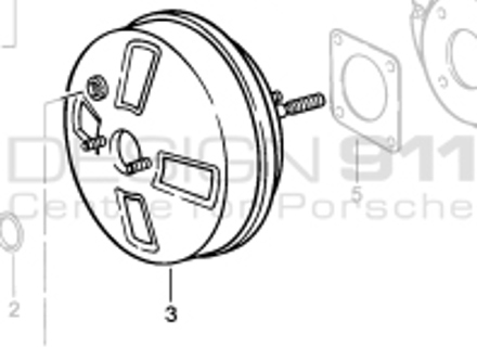 Brake Booster. Porsche 924S / 944 / 968 - 94435502311